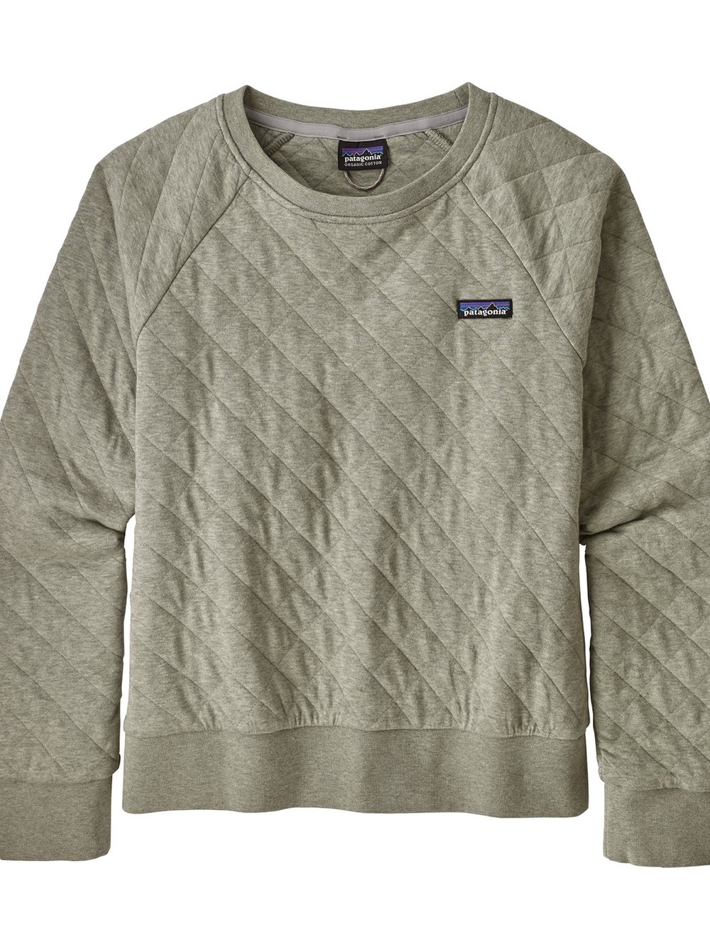 Patagonia Quilted Crewneck Sweatshirt Olive Green size Womens Large